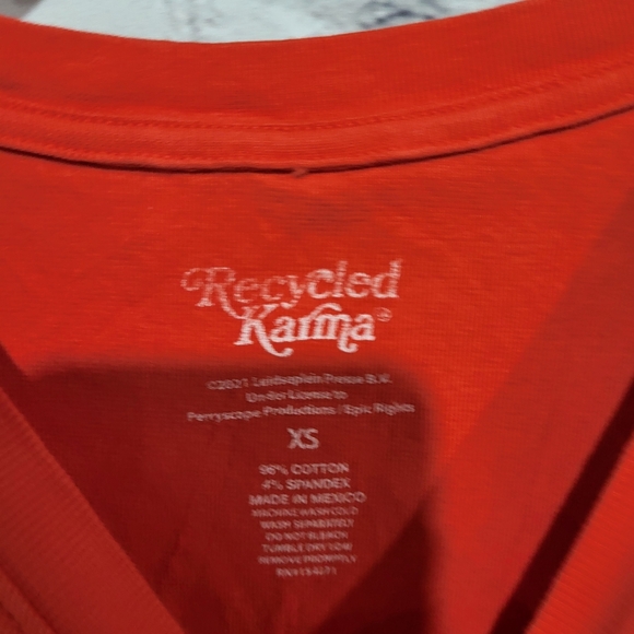 Recycled Karma AC/DC Lightning Bolt T-Shirt - Picture 3 of 4